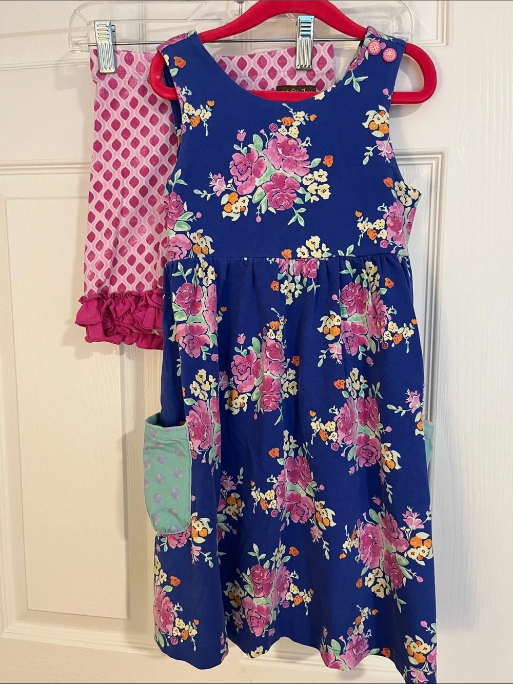 Matilda Jane Set - Knot Back Dress with Ruffled Shorties 8
